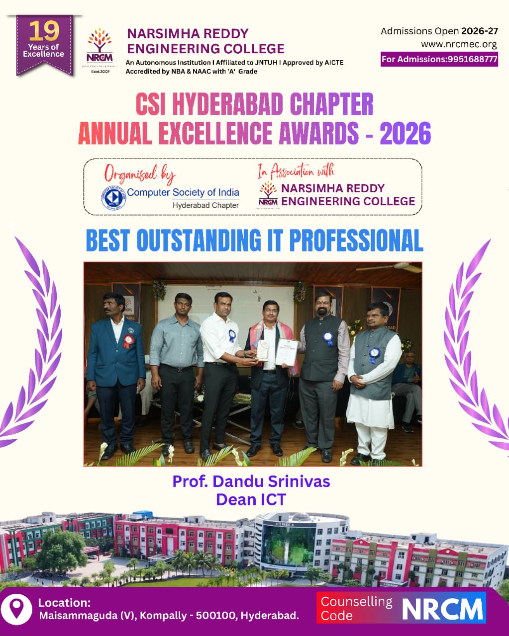 BEST OUTSTANDING IT PROFESSIONAL AWARD 2026