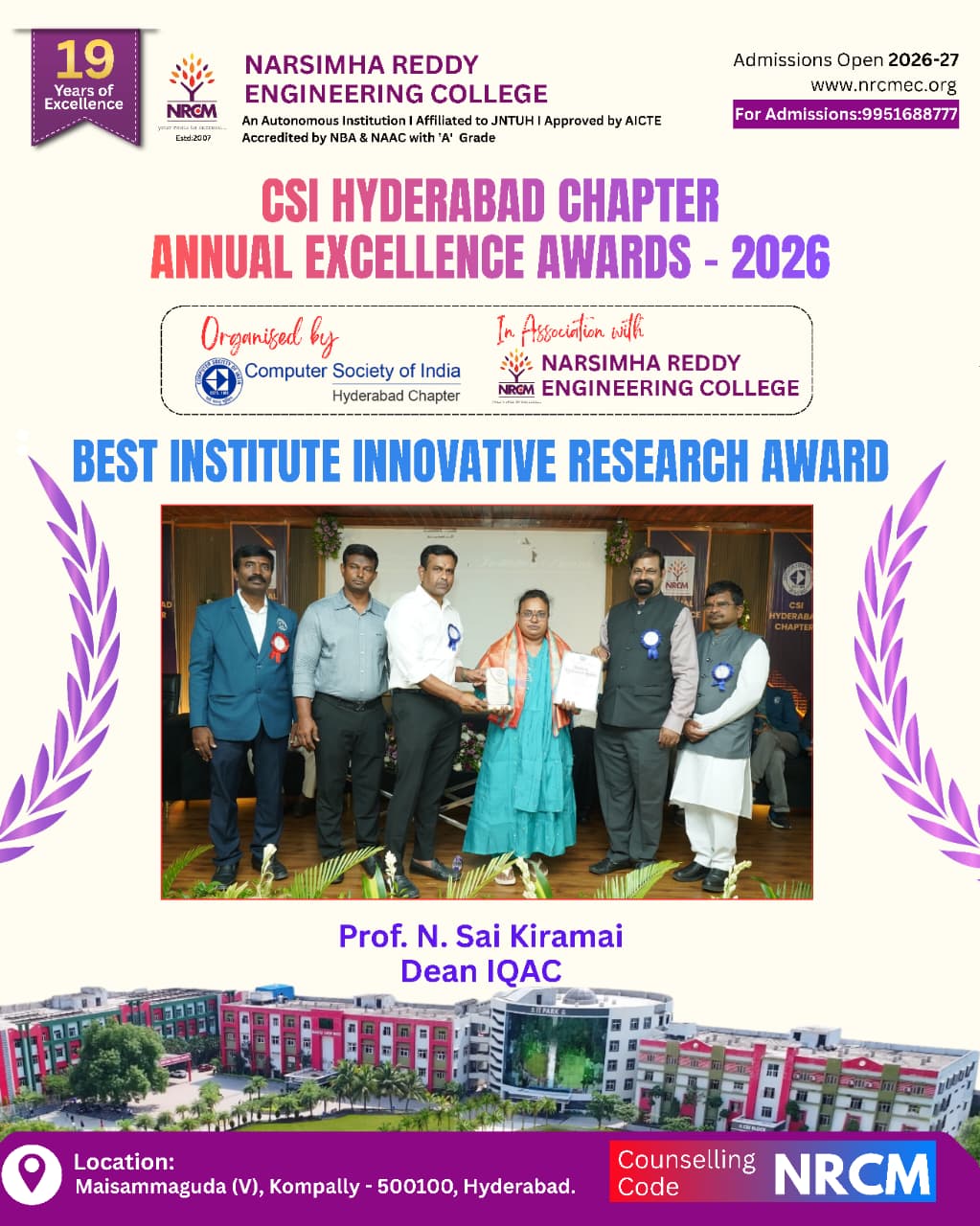 BEST INSTITUTE INNOVATIVE RESEARCH AWARD 2026