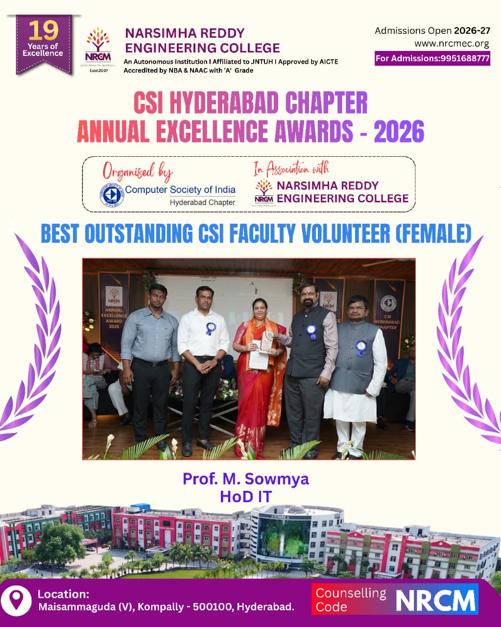 BEST OUTSTANDING FACULTY VOLUNTEER AWARD (FEMALE)